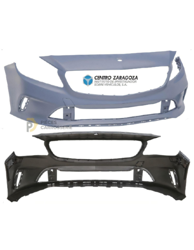 Pare-chocs avant à peindre MERCEDES W176 Classe A III 09/15-02/18