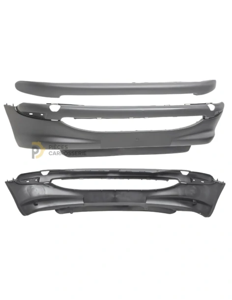 Pare-chocs avant gris PEUGEOT 206 (98-09) avec spoiler