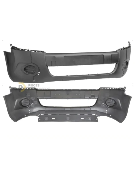 Pare-chocs avant noir PEUGEOT PARTNER II 03/2012-04/2015