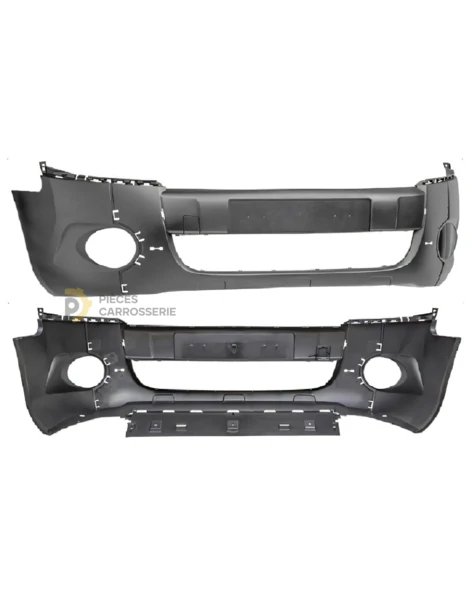 Pare-chocs avant noir PEUGEOT PARTNER II 03/2012-04/2015