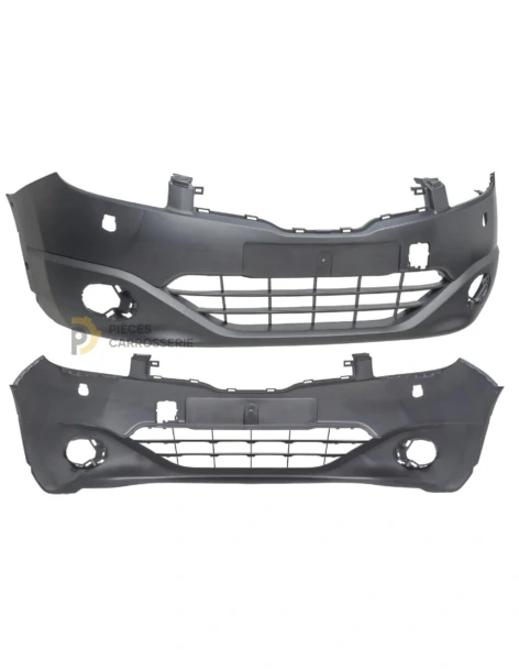Pare-chocs avant noir NISSAN QASHQAI I + lave-phares 03-14