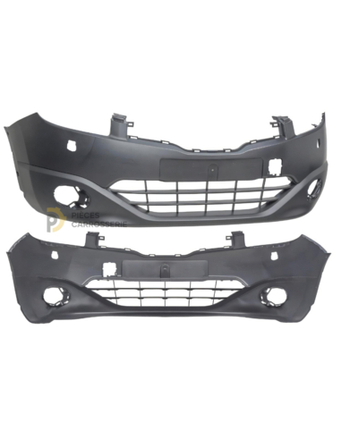 Pare-chocs avant noir NISSAN QASHQAI I + lave-phares 03-14