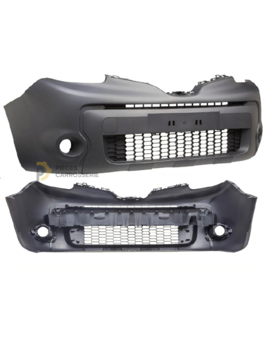 Pare-chocs avant noir complet pour RENAULT KANGOO II 2013-2021