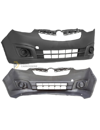 Pare-chocs avant noir OPEL COMBO III D (01/12-04/18)