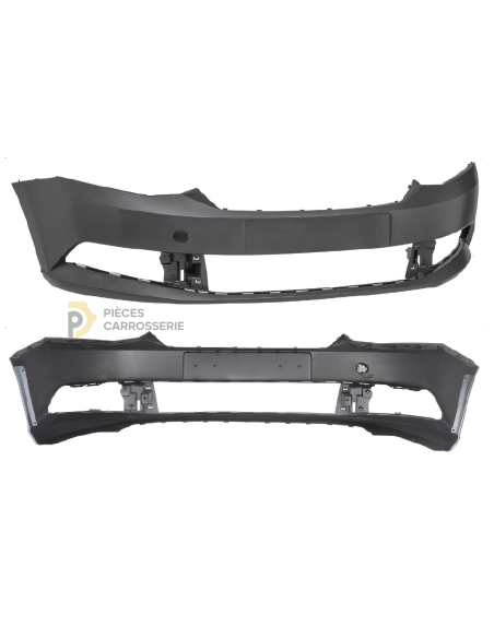 Pare-chocs avant Noir SKODA FABIA III (11/14-04/18) sans apprêt