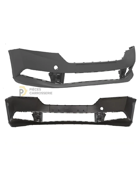 Pare-chocs avant Noir SKODA FABIA III (05/2018-06/2021)