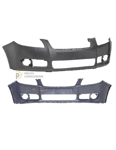Pare-chocs avant Noir SKODA ROOMSTER 03/06-03/10 sans grille