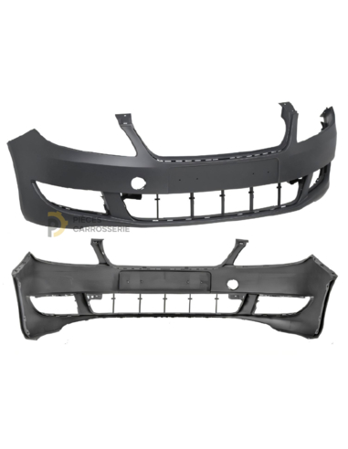 Pare-chocs avant Noir SKODA ROOMSTER 2010-2015 sans apprêt