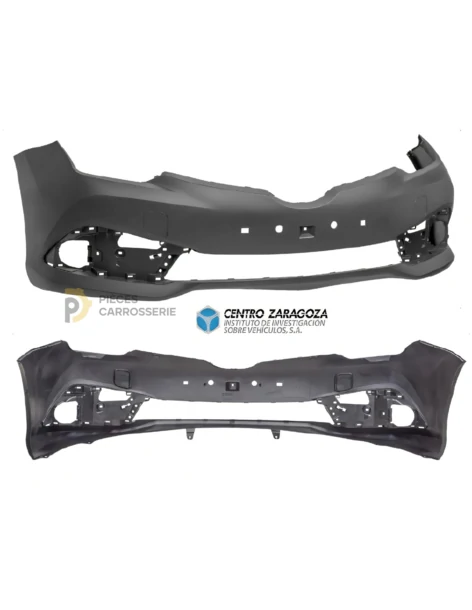 Pare-chocs avant noir TOYOTA AURIS II (E18) 06/2015 sans apprêt 2