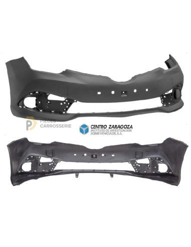 Pare-chocs avant noir TOYOTA AURIS II (E18) 06/2015 sans apprêt