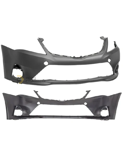 Pare-chocs avant noir Toyota Avensis III (2012-2015) nu 2