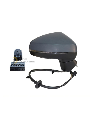 Rétroviseur droit électrique à peindre + feu + mémoire AUDI A3