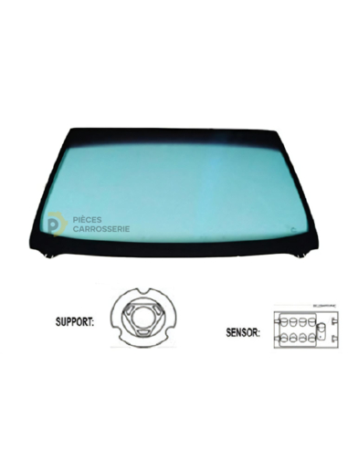 Pare-brise teinté vert dégradé BMW Série 3 E90/E91 Phase 2