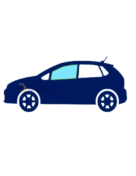 Vitre latérale avant gauche teintée verte CITROEN BERLINGO II