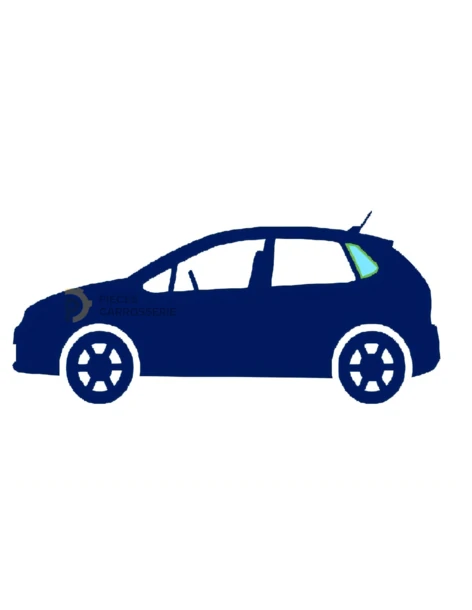 Vitre arrière gauche teintée verte pour CITROEN C3 I Phase 2