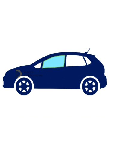 Vitre latérale avant gauche teintée verte pour CITROEN C3 II