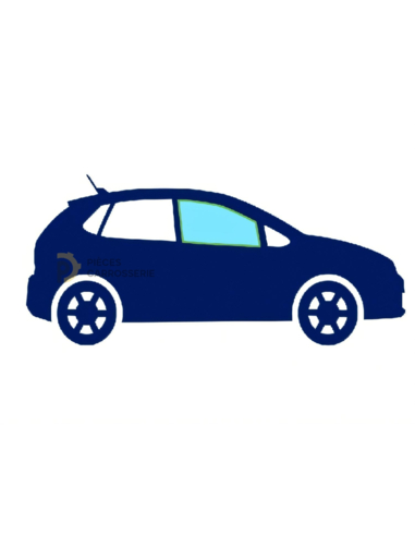 Vitre latérale avant droite teintée verte pour CITROEN C3 II