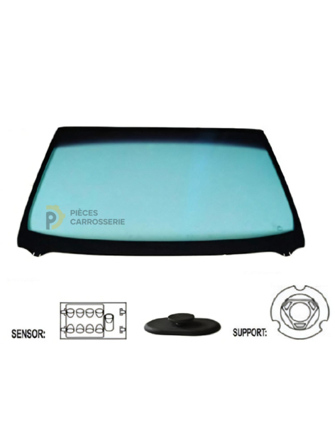 Pare-brise athermique teinté vert pour CITROEN C3 II 