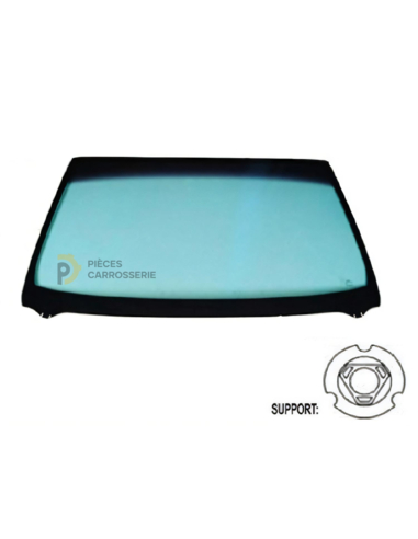 Pare-brise athermique teinté vert dégradé gris pour CITROEN C3 II