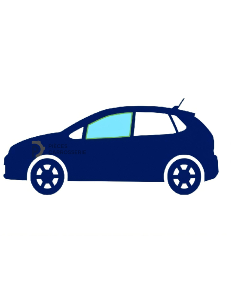 Vitre latérale avant gauche teintée verte pour CITROEN C3 III