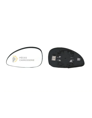 Glace rétroviseur gauche chauffant pour CITROEN C4 I