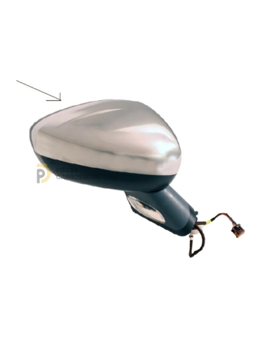 Rétroviseur droit électrique chauffant à peindre pour C4 II