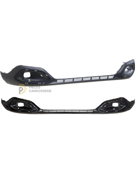 Pare-chocs avant inférieur noir pour CITROEN C4 III 5ptes