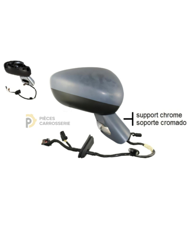 Rétroviseur droit électrique à peindre pour CITROEN DS3 2016-2020