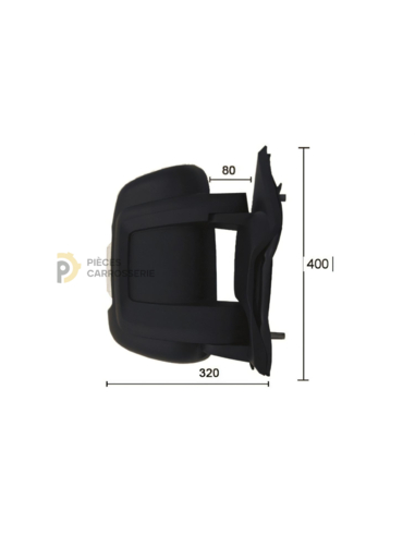 Rétroviseur droit électrique chauffant CITROEN JUMPER III