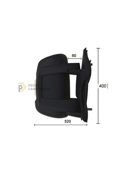 Rétroviseur droit électrique chauffant CITROEN JUMPER III