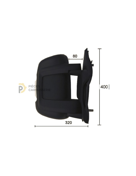 Rétroviseur droit électrique chauffant CITROEN JUMPER III