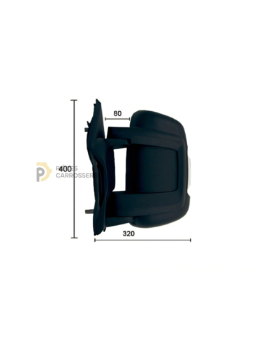 Rétroviseur gauche électrique, chauffant pour Citroën Jumper III