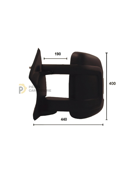 Rétroviseur gauche manuel avec feu et sonde pour Citroën Jumper