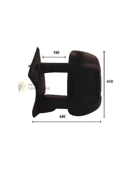 Rétroviseur gauche manuel avec feu et sonde pour Citroën Jumper