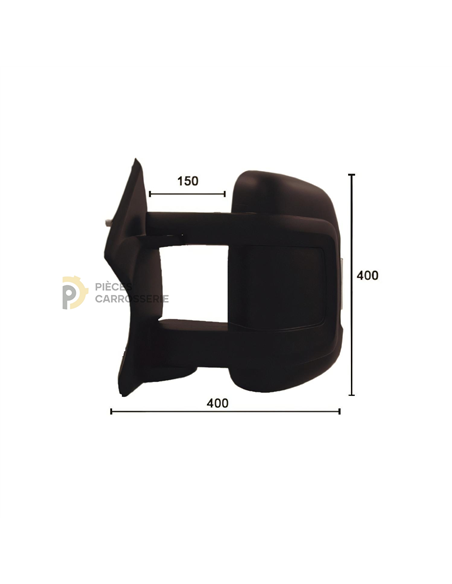 Rétroviseur gauche manuel avec feu pour CITROEN JUMPER III