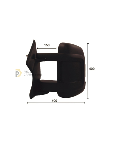 Rétroviseur gauche manuel avec feu pour CITROEN JUMPER III