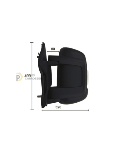 Rétroviseur gauche manuel + feu CITROEN JUMPER III 06/2006-2014