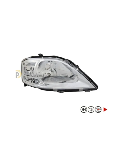 Phare droit H4 pour Dacia Logan I phase 2 (07/2008-10/2012)