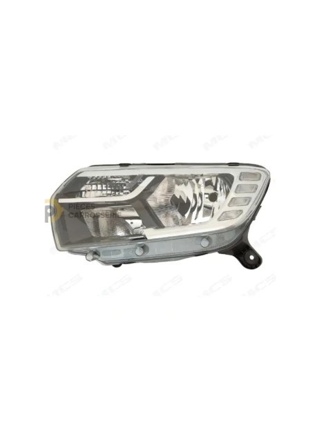 Phare gauche H7+H7 pour Dacia Logan II & Stepway II 2016-2020