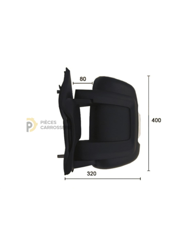 Rétroviseur gauche électrique chauffant FIAT DUCATO III 06/2006-2014