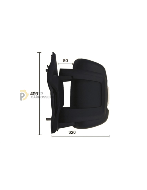 Rétroviseur gauche manuel FIAT DUCATO III + feu (06/06-05/14)