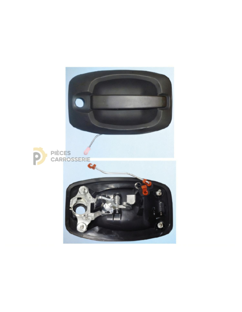 Poignée extérieur hayon noir pour FIAT DUCATO III 06/2006-05/2014