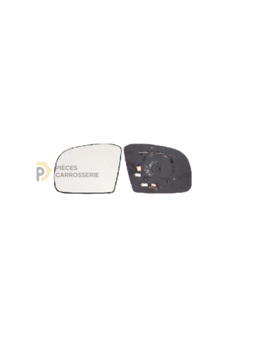Glace chauffante miroir gauche grand angle Mercedes W164 06-08