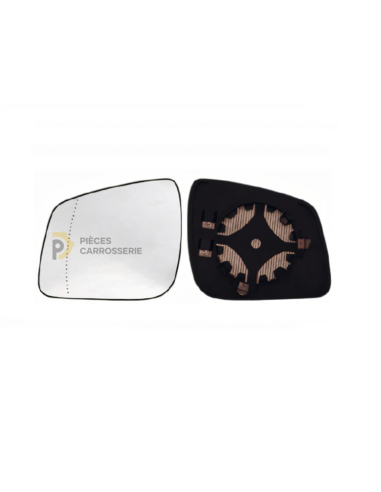 Glace rétroviseur gauche chauffant grand angle MERCEDES W245