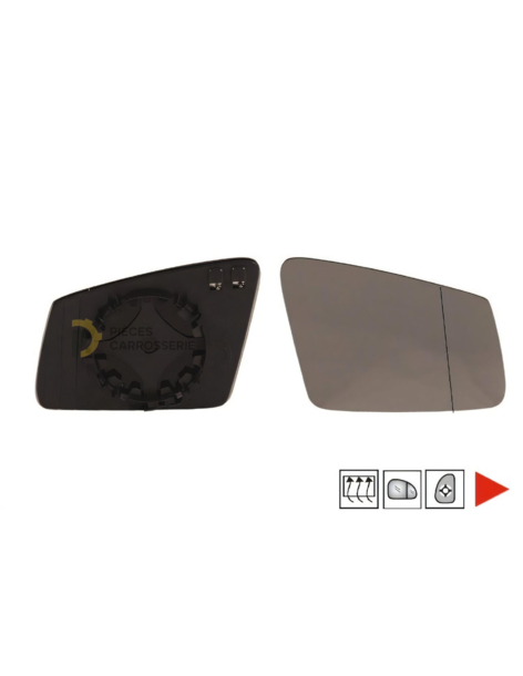 Glace chauffante rétro droit grand angle pour Mercedes X204 GLK