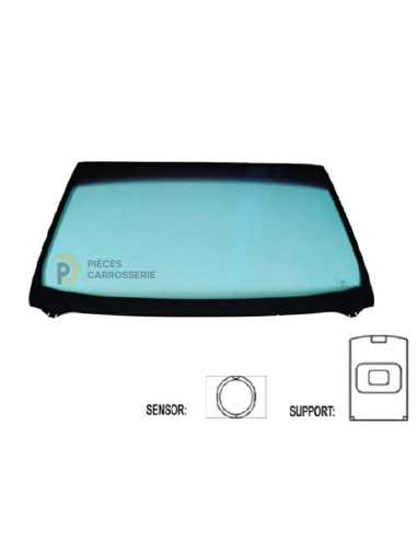Pare-brise teinté vert NISSAN MICRA K12 avec capteur 2007-2010