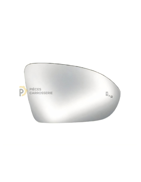 Glace rétroviseur droit chauffant OPEL ASTRA K 5 portes