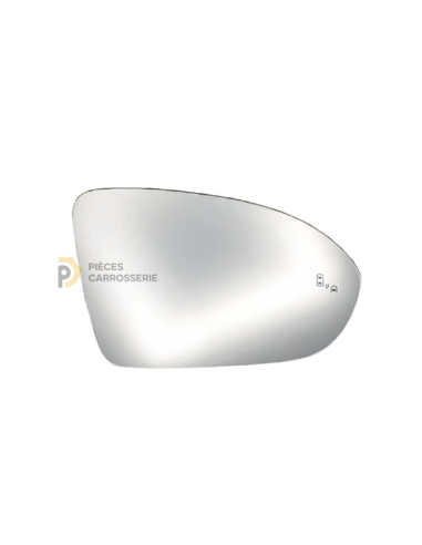 Glace rétroviseur droit chauffant OPEL ASTRA K 5 portes
