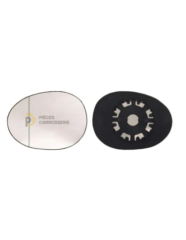 Glace rétroviseur gauche grand angle pour PEUGEOT 107 Phase 1