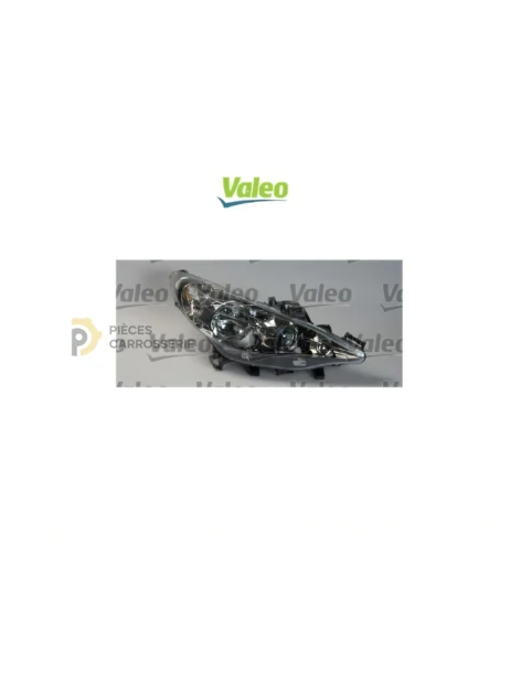 Phare droit H7+H1+H7 noir Valeo PEUGEOT 207 (07/09-06/13)